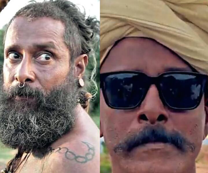 படப்பிடிப்பு முடிந்த கையுடன் நீண்ட நாள் வளர்த்த தாடியை ஷேவ் செய்துவிட்டார் விக்ரம்.