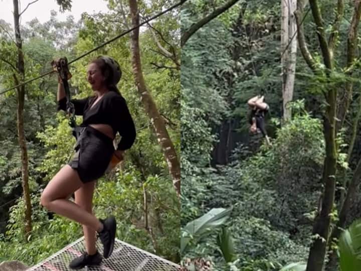Trending news: Sonakshi Sinha met with an accident while doing an adventure!  but can't stop laughing watching the video - Hindustan News Hub