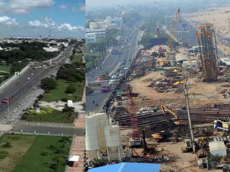 Traffic diversion at marina beach service road for one year Traffic Diversion At Marina: மெரினா கடற்கரை சர்வீஸ் சாலையில் போக்குவரத்து மாற்றம்... ஓராண்டுக்கு அமல்..