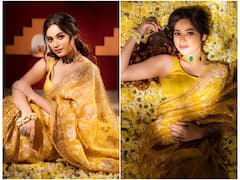 Jannat Zubair Captivates With Her Stunning Look In A Yellow Saree | SEE PICS