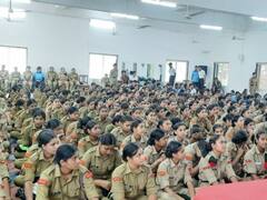 In Pics: उदयपुर में लगे ट्रेनिंग कैंप में खुद को फौलाद बना रही हैं एनीसी की लड़कियां, देखें तस्वीरें