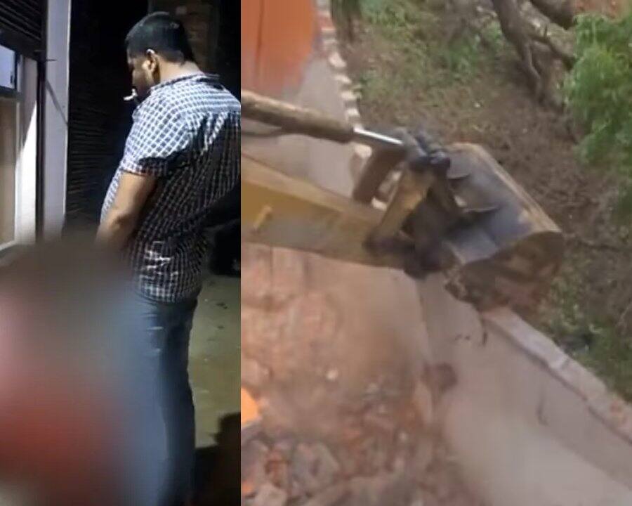 house of the person who urinated on the tribal community was demolished with a bulldozer பழங்குடியின இளைஞர் மீது சிறுநீர் கழித்தவர் வீடு புல்டோசர் கொண்டு இடித்த அதிகாரிகள்..! ஏன் தெரியுமா?