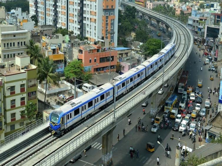 Work begins on the Sholinganallur-SIPCOT stretch for Metro Rail phase II project Chennai Metro Rail: தொடங்கியது சோழிங்கநல்லூர் டூ சிப்காட் மெட்ரோ பணிகள் - மகிழ்ச்சியில் பயணிகள்..!