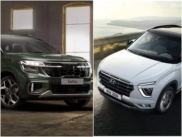 2023 Kia Seltos vs Hyundai Creta Which is best between Kia Seltos Facelift and Hyundai Creta Car Comparison: नई किआ सेल्टोस या हुंडई क्रेटा, जानिए कौन किस मामले में है बेहतर 