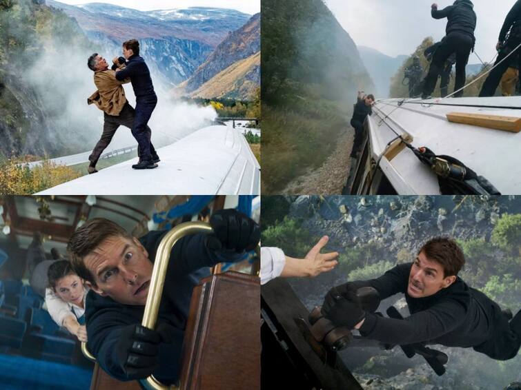 Mission: Impossible – Dead Reckoning Part One Train Stunt Behind The Scenes  Tom Cruise Mission Impossible 7: రన్నింగ్ ట్రైన్‌పై అదిరిపోయే యాక్షన్ సీన్లు, 61 ఏళ్ల వయస్సులోనూ టామ్ క్రూజ్‌లో అదే ఎనర్జీ - మేకింగ్ సీన్స్ చూసేయండి!