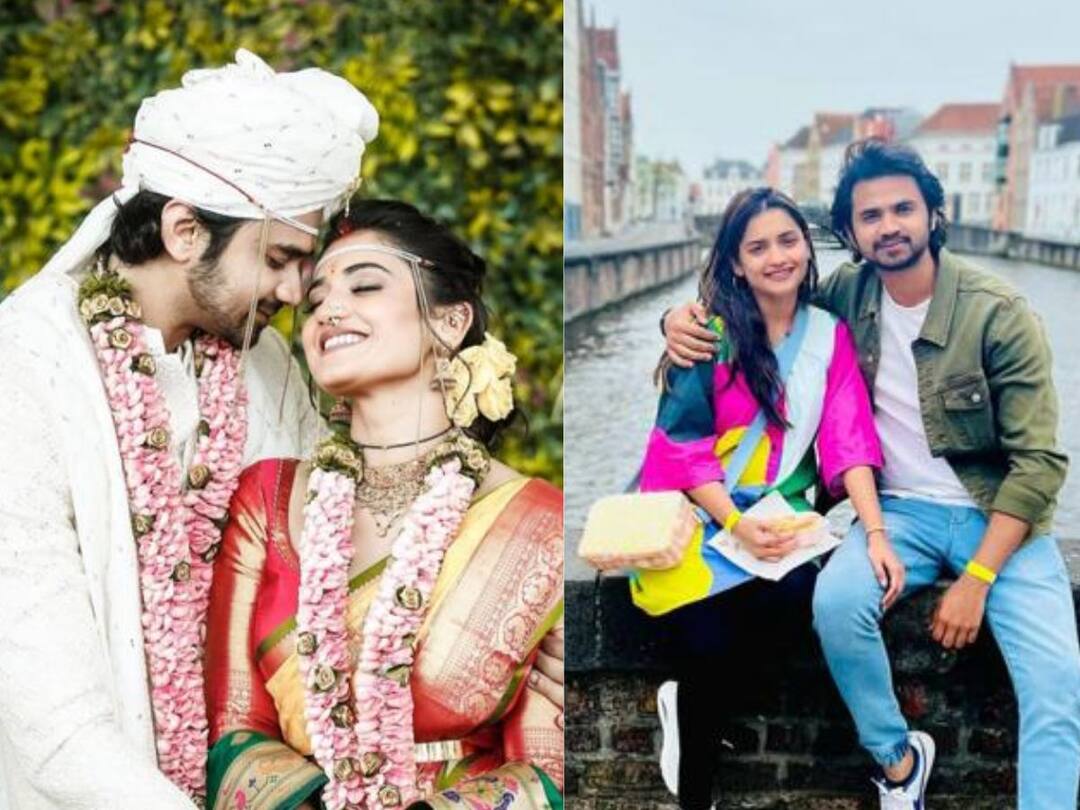 Hruta Durgule personal life know about actress love story Hruta Durgule: हृता दुर्गुळे आणि प्रतिक शहा यांची अशी आहे लव्ह स्टोरी; अभिनेत्रीच्या सासूनं देखील केलंय हिट मालिकांमध्ये काम