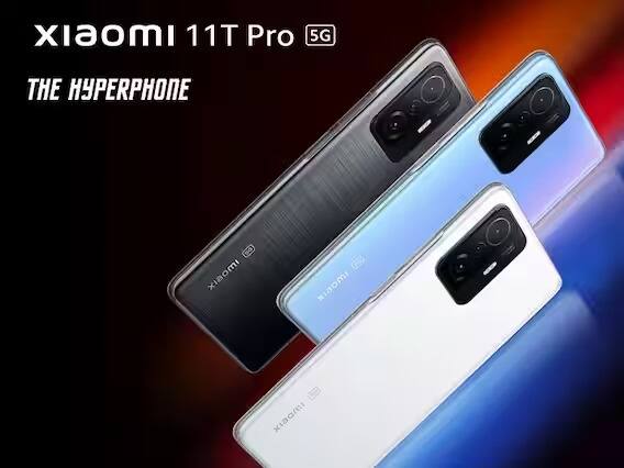 Xiaomi Mi 11T Pro हा ही एक दमदार फिचर्ससह येणारा स्मार्टफोनमध्ये आहे. यामध्ये मूनलाइट व्हाईट, 128 जीबी आणि जीबी रॅम असून 6.67 इंच डिस्प्ले, 108 MP रियर कॅमेरा, 5000mAh बॅटरी आहे.