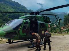 खराब मौसम के कारण मुसीबत में फंसा मिशन पर गया हेलिकॉप्टर, करानी पड़ी वन स्किड लैंडिंग