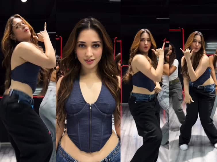 Tamannaah Bhatia recreate Kaavaalaa shares hooksteps video on instagram details Tamannaah Bhatia: ஊரே ரீல்ஸ் செய்யும் ‘காவாலா’ பாடலுக்கு நடனமாடிய ஒரிஜினல் நாயகி... தமன்னாவின் கலக்கல் நடனம்!