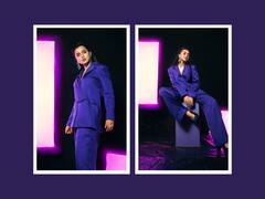 Tejasswi Prakash Raises Temperature In A Blue Pantsuit