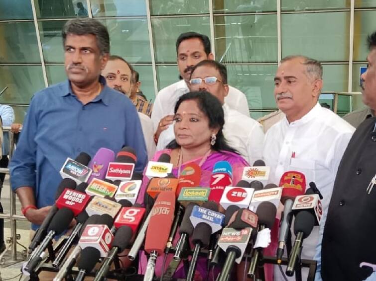 Tamilisai Soundararajan asked why the governor should not talk about politics while talking to people 'ஆளாளுக்கு அரசியல் பேசும்போது, ஏன் ஆளுநர் அரசியல் பேசக்கூடாது?' - தமிழிசை செளந்தரராஜன் கேள்வி