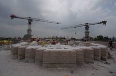 Ram Mandir: રામ મંદિરના પહેલા માળનું કામ શરૂ, સામે આવી તસવીરો