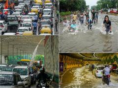 Heaviest Single-Day Downpour In Delhi Leaves People Stranded As Flooded Streets Paralyse Traffic: PICS