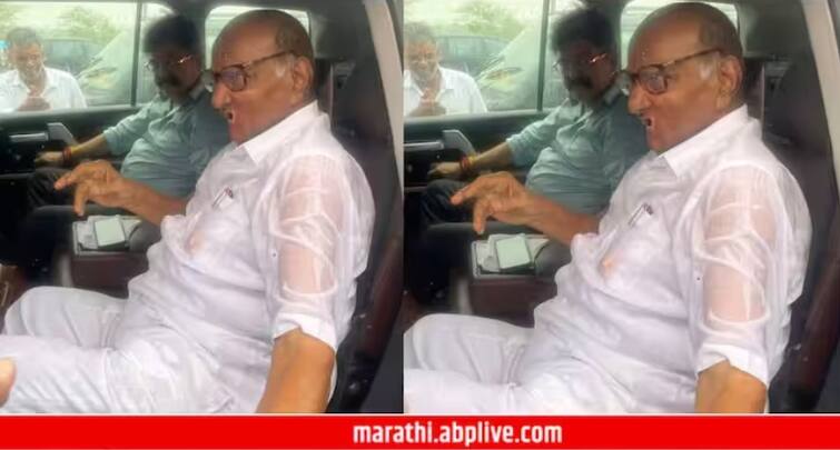 sharad pawar got wet in the rain again supriya sules post goes viral political atmosphere may change in future Sharad Pawar: शरद पवार पुन्हा पावसात भिजले! सुप्रिया सुळेंची पोस्ट व्हायरल; राजकीय वातावरण बदलणार?