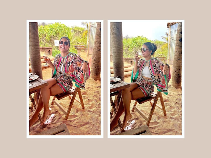 Hina Khan took to her Instagram handle to share pictures from her recent Goa vacation.