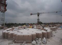 Ram Mandir: રામ મંદિરના પહેલા માળનું કામ શરૂ, સામે આવી તસવીરો