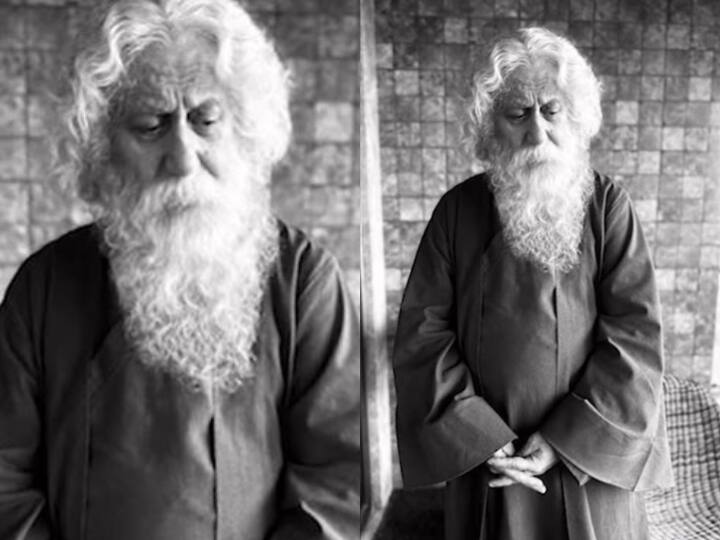 Anupam Kher portray Rabindranath Tagore role in his 538th project Share first Look in his Upcoming Film 538वीं फिल्म करने जा रहे Anupam Kher, पहले लुक की पिक्चर्स शेयर करते हुए लिखा ये खास नोट