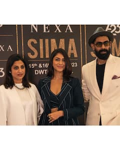 Mrunal Thakur Shared Pics With Rana Daggubati From SIIMA Awards In Dubai