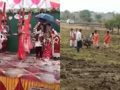 పొలంలో పెళ్లి, ఉన్నట్టుండి కుండపోత వాన - నానా తంటాలు పడిన కొత్త జంట