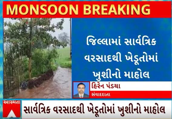 Mahisagar Rain | સાર્વત્રિક વરસાદથી ખેડૂતોમાં ખુશી, જુઓ જિલ્લાનો વરસાદી હાલ રિપોર્ટમાં