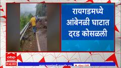 Raigad Landslide: रायगडमध्ये आंबेनळी घाटात दरड कोसळली