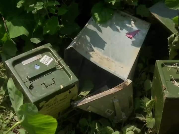 Violence took place on the day of polling in Bengal Panchayat elections, now ballot boxes found in Murshidabad drain