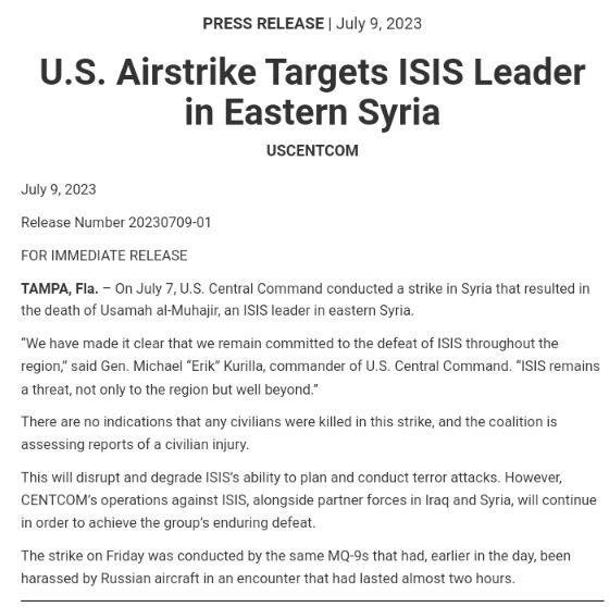 US Killed IS Leader: बिल में छुपा बैठा था ISIS का ये बड़ा नेता, अमेरिकी ने ड्रोन से हमला कर यूं मार गिराया