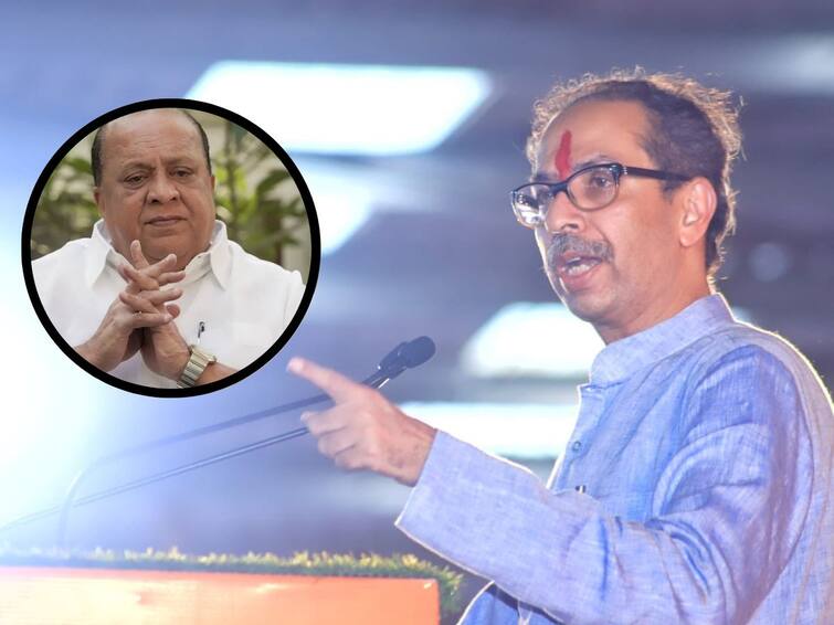 Uddhav Thackeray take jibe on Hasan Mushrif says whose wife said shoot us over ed raid now went with BJP ncp ajit pawar kolhapur kagal Uddhav Thackeray on Hasan Mushrif: ज्यांची पत्नी म्हणाली, आम्हाला गोळ्या घाल्या, तेच मुश्रीफ भाजपच्या मांडीला मांडी लावून बसले; उद्धव ठाकरेंचा बोचरा बाण