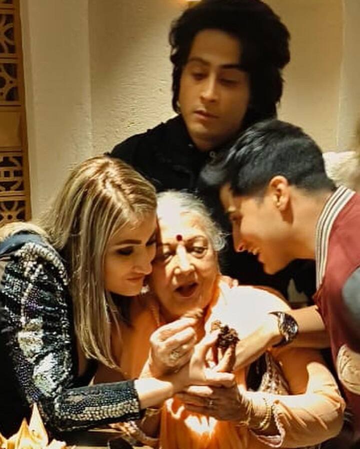 The grand birthday celebration took place among family and close friends
