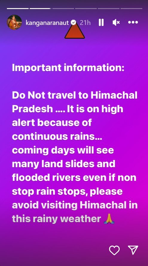 Kangana Ranaut ने क्यों लोगों को हिमाचाल प्रदेश ना जाने की दी सलाह? बोलीं- ये एडवेंचर का टाइम नहीं है, विवेक अग्निहोत्री ने भी किया रिएक्ट