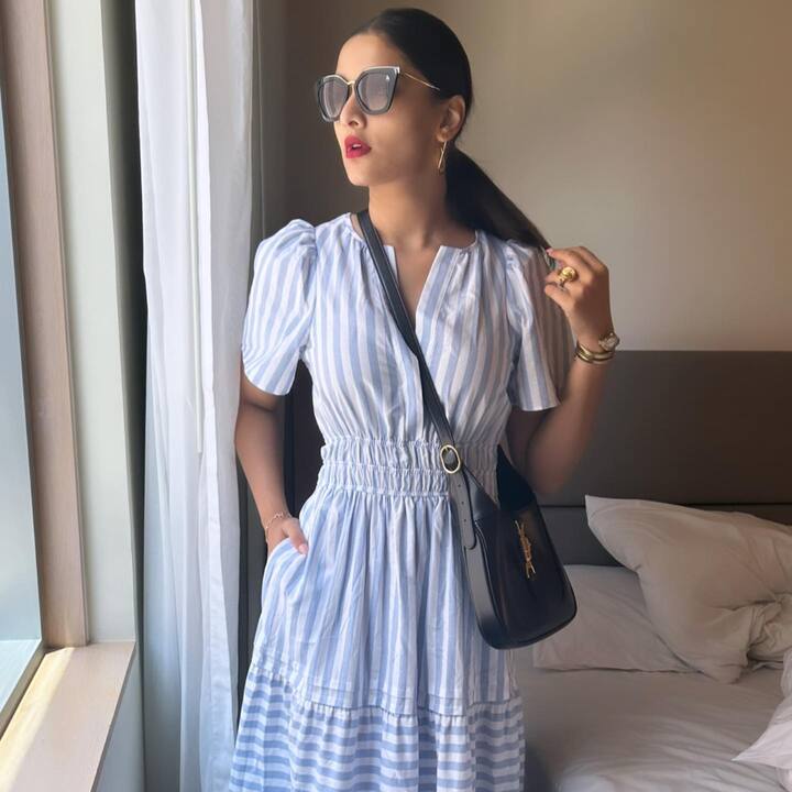 सई मांजरेकरचे फोटो सोशल मीडियावर चांगलेच व्हायरल होतात.