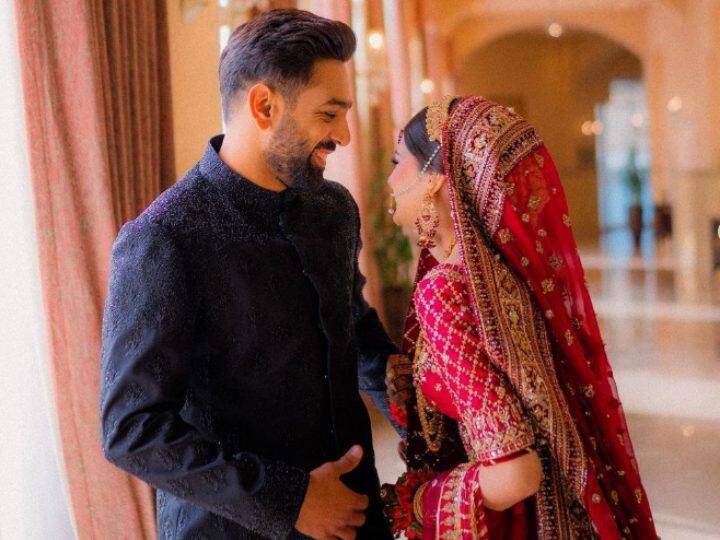 Pakistani Cricketer Haris Rauf shares beautiful photos with wife always been you Photos: पाकिस्तानी खिलाड़ी हारिस रऊफ ने वाइफ के साथ शेयर की फोटो, निकाह के बाद हुई दुल्हन की विदाई!