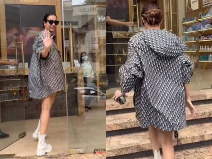 3 लाख से ज्यादा की हुडी पहनकर स्पॉट हुईं Malaika Arora, लोग बोले- '500 रुपए में ऐसा रेनकोट आ जाता'