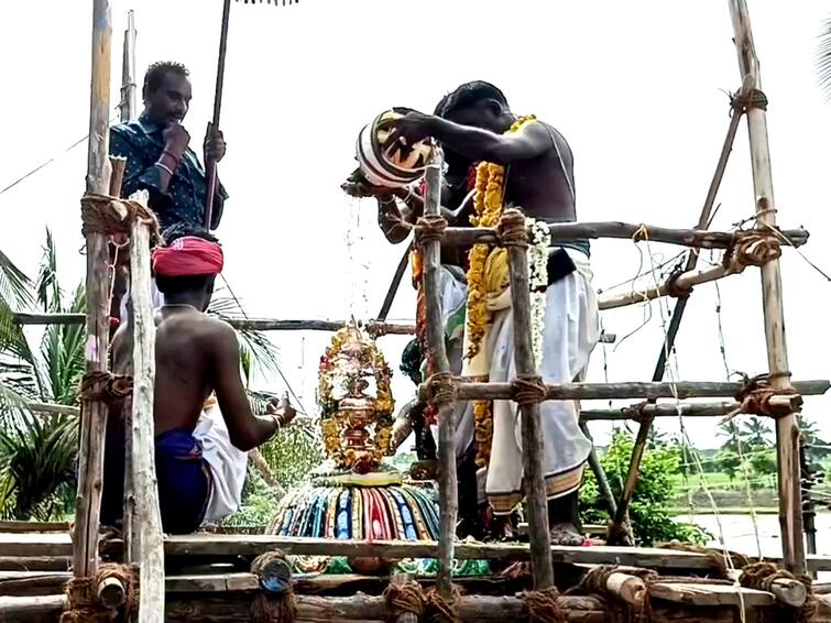 Mayiladuthurai melanallur mahadheva Swami temple festival TNN மேலாநல்லூரில் பழமை வாய்ந்த மகாதேவசுவாமி கோயில் கும்பாபிஷேக விழா - திரளான பக்தர்கள் பங்கேற்பு