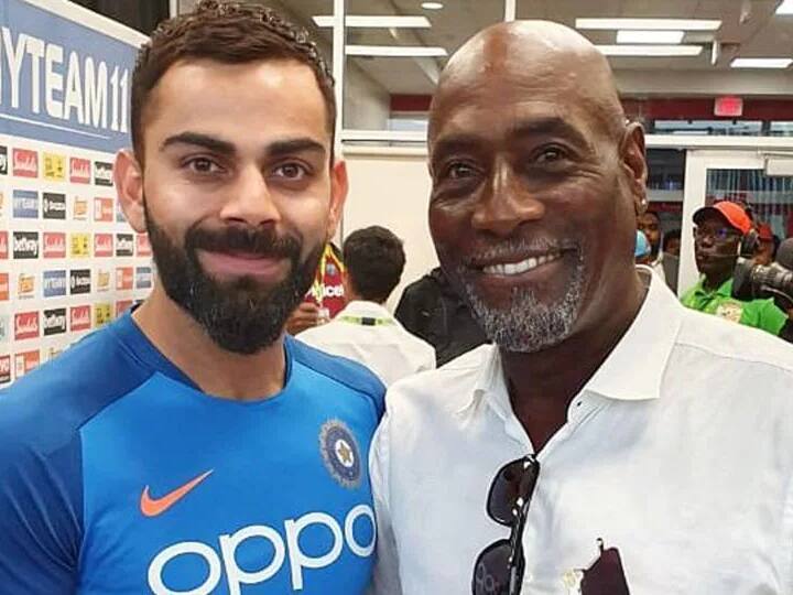 Indian Cricket Team Player Virat Kohli Met Viv Richards IND vs WI Dominica Test Latest Sports News IND vs WI: जब पहली बार विवियन रिचर्ड्स से मिले विराट कोहली... पूर्व भारतीय कप्तान ने उस पल को किया याद