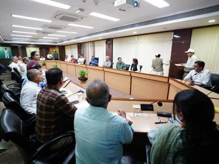 Meanwhile, Delhi CM Arvind Kejriwal held a meeting with all ministers, officers, and the mayor over the situation in the national capital due to incessant rainfall on Monday. (Source: ANI)
