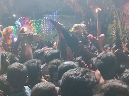 Karur Poiyamani Maha Mariamman Kaliamman Temple Anith Festival TNN கரூர் அருகே பொய்யாமணி மகா மாரியம்மன் காளியம்மன் கோயில் ஆனித் திருவிழா