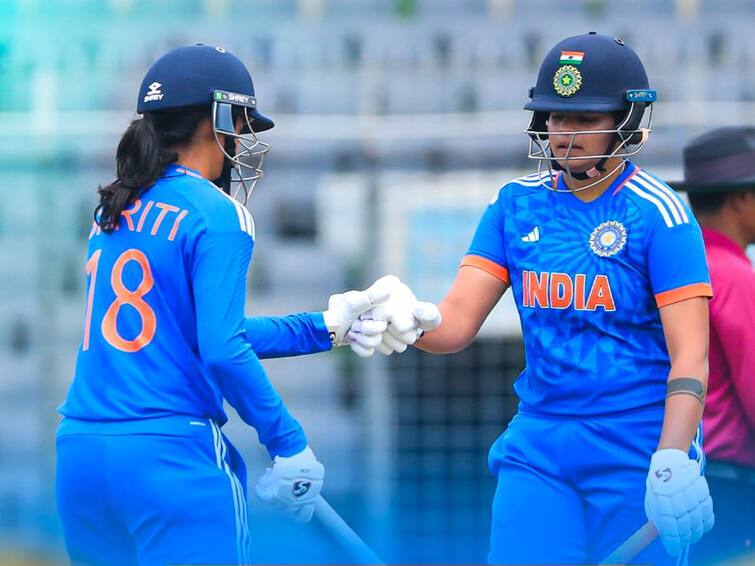 IND W vs BAN W 2nd T20 India Women won by 8 Runs Against Bangladesh 2-0 Lead T20 Series IND W vs BAN W 2nd T20: India Outplay Bangladesh By 8 Runs, Takes 2-0 Lead