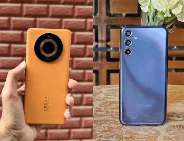 ਜੇਕਰ ਤੁਹਾਡਾ ਬਜਟ ਘੱਟ ਹੈ ਤਾਂ ਤੁਸੀਂ Samsung Galaxy M34 ਜਾਂ Realme Narzo 60 ਸਮਾਰਟਫੋਨ ਖਰੀਦ ਸਕਦੇ ਹੋ। ਸੈਮਸੰਗ ਦੇ ਫੋਨ 'ਚ ਤੁਹਾਨੂੰ 6000 mAh ਦੀ ਬੈਟਰੀ, 50MP ਕੈਮਰਾ ਅਤੇ 6.5 ਇੰਚ ਦੀ ਡਿਸਪਲੇ ਮਿਲਦੀ ਹੈ। ਸਮਾਰਟਫੋਨ ਦੀ ਕੀਮਤ 16,999 ਰੁਪਏ ਤੋਂ ਸ਼ੁਰੂ ਹੁੰਦੀ ਹੈ।