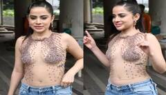 Uorfi Javed Photos : ਡੈਨਿਮ ਜੀਨਸ ਦੇ ਨਾਲ ਟ੍ਰਾਂਸਪੇਰੇਂਟ ਟਾਪ ਪਾ ਕੇ ਨਿਕਲੀ Uorfi Javed