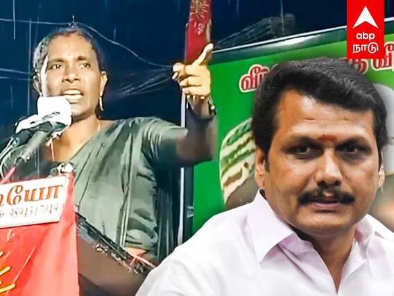 kaliammal speech : கொட்டும் மழையில் செந்தில்பாலாஜியை ரவுண்ட் கட்டிய காளியம்மாள்!