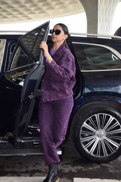 Jawan के प्रीव्यू में झलक दिखलाने के एक दिन बाद एयरपोर्ट पर स्पॉट हुईं Deepika Padukone, पर्पल आउटफिट के साथ बूट पहन एक्ट्रेस लगीं बेहद स्टाइलिश