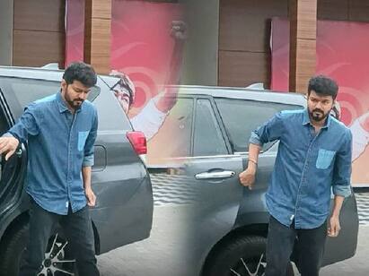 Actor Vijay Meets makkal iyyakam executives photos viral Vijay panaiyur arrival Actor Vijay: கெட்டப் மாற்றிய விஜய்.. பனையூருக்கு வந்த ரசிகர்களுக்கு காத்திருந்த இன்ப அதிர்ச்சி..!