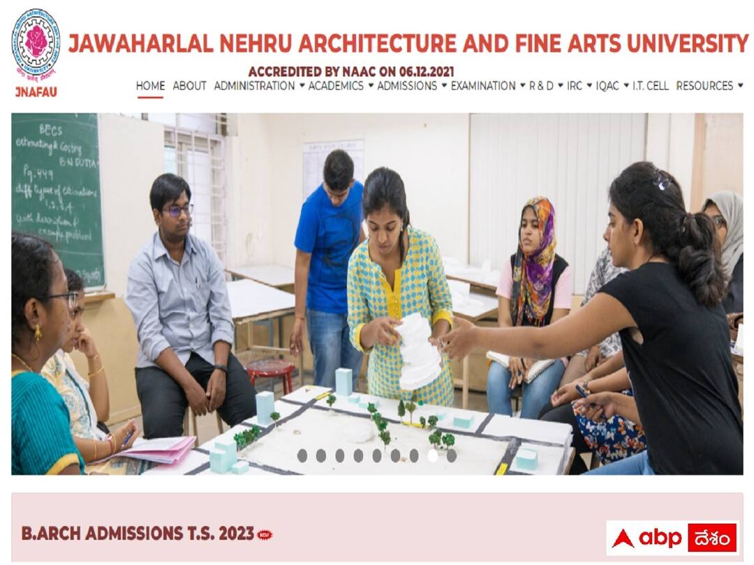 B.Arch: బీఆర్క్ ప్రవేశాలకు నోటిఫికేషన్ విడుదల, ముఖ్యమైన తేదీలివే! JNAFAU has released B.Arch. (Regular) Degree Admission Notification, Details here B.Arch: బీఆర్క్ ప్రవేశాలకు నోటిఫికేషన్ విడుదల, ముఖ్యమైన తేదీలివే!
