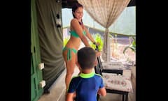 પોતાના 4 વર્ષના દીકરાની સામે બિકીની પહેરીને આવી ગઇ આ હૉટ એક્ટ્રેસ, લોકોએ કરી જોરદાર ટ્રૉલ, જુઓ તસવીર.....