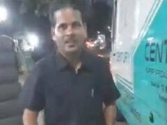 एंबुलेंस ड्राइवर ने सायरन का किया गलत इस्तेमाल, बाद में नाश्ते के लिए रुका, वीडियो वायरल