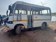 जैसलमेर में निजी स्कूल की बस पलटी, 1 टीचर की मौत, 37 बच्चे हुए घायल