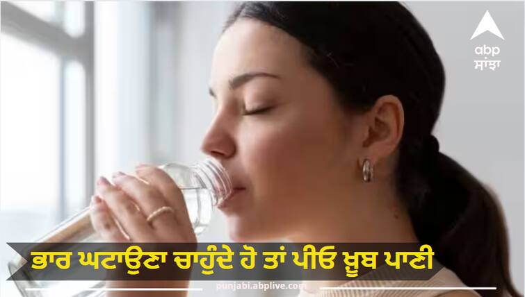 If you want to lose weight then drink a lot of water but how much water should be drunk in a day ਭਾਰ ਘਟਾਉਣਾ ਚਾਹੁੰਦੇ ਹੋ ਤਾਂ ਪੀਓ ਖ਼ੂਬ ਪਾਣੀ, ਪਰ ਇੱਕ ਦਿਨ 'ਚ ਕਿੰਨਾ ਪਾਣੀ ਪੀਣਾ ਚਾਹੀਦੈ?