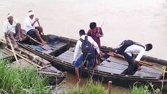 Bhandara : भंडाऱ्यात विद्यार्थ्यांचा नावेतून जीवघेणा प्रवास