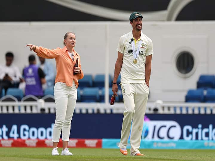 Mitchell Starc Reveals He Is Using His Wife Alyssa Healy's Bat In Ashes 2023 Mitchell Starc Reveals He Is Using His Wife Alyssa Healy's Bat In Ashes 2023